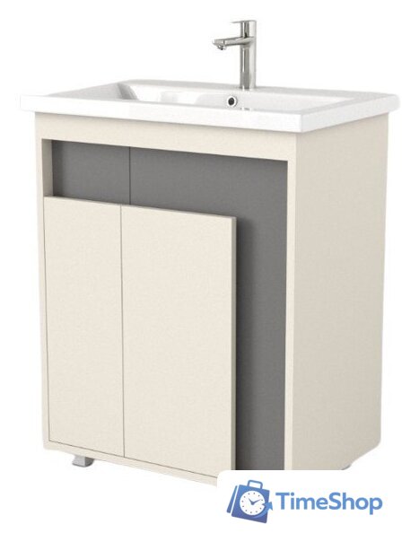  Дабер Тумба под умывальник 015 70 Т15.7.0.19 (бежевый/серый) - Изображение №1 — Интернет-магазин Time-Shop