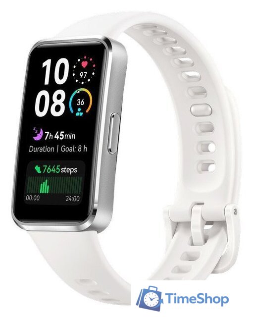 Фитнес-браслет Huawei Band 10 (белый, международная версия) - Изображение №1 — Интернет-магазин Time-Shop