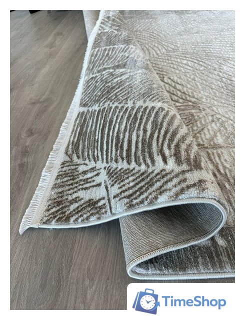 Ковер для жилой комнаты Radjab Carpet Марсель NP 425 Прямоугольник 11610RK (3x5, Cream/Vizon) - Изображение №4 — Интернет-магазин Time-Shop