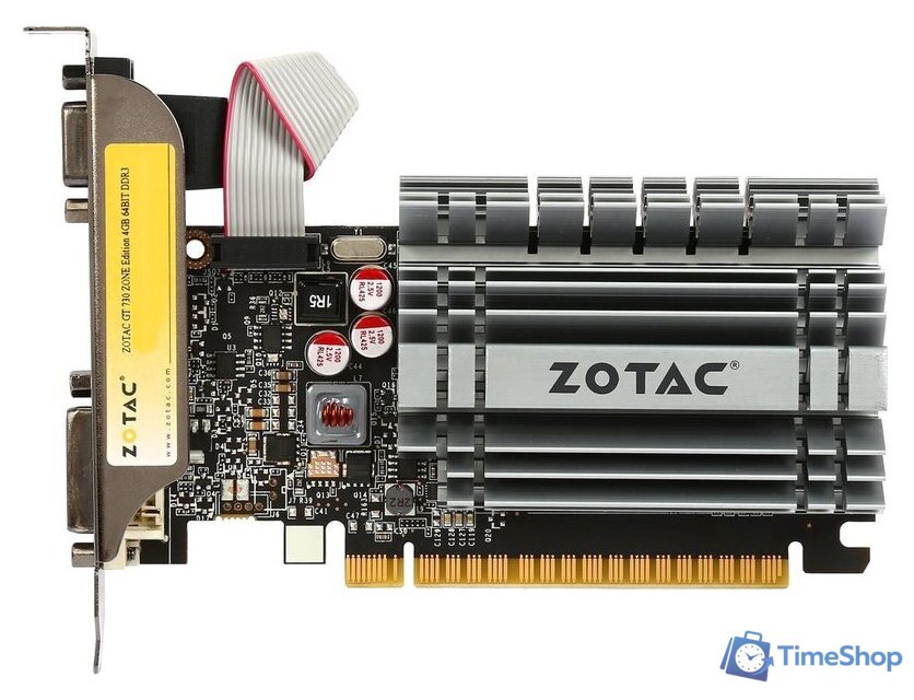 Видеокарта ZOTAC GeForce GT 730 4GB DDR3 Zone Edition ZT-71115-20L - Изображение №1 — Интернет-магазин Time-Shop