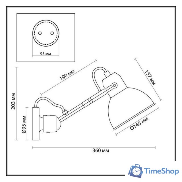 Спот Odeon Light Arta 4126/1W - Изображение №2 — Интернет-магазин Time-Shop
