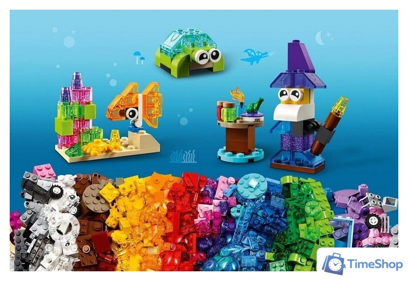 Набор деталей LEGO Classic 11013 Прозрачные кубики - Изображение №21 — Интернет-магазин Time-Shop