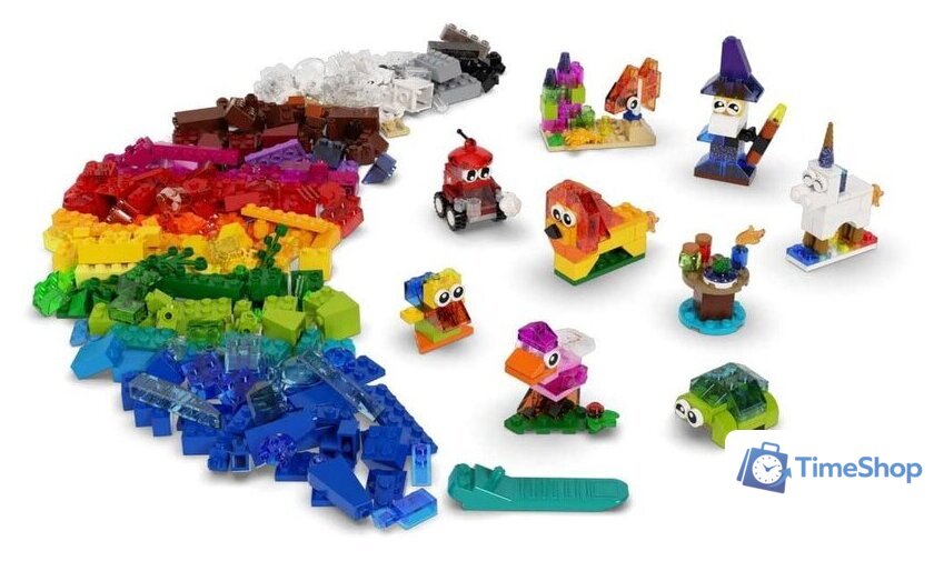 Набор деталей LEGO Classic 11013 Прозрачные кубики - Изображение №16 — Интернет-магазин Time-Shop