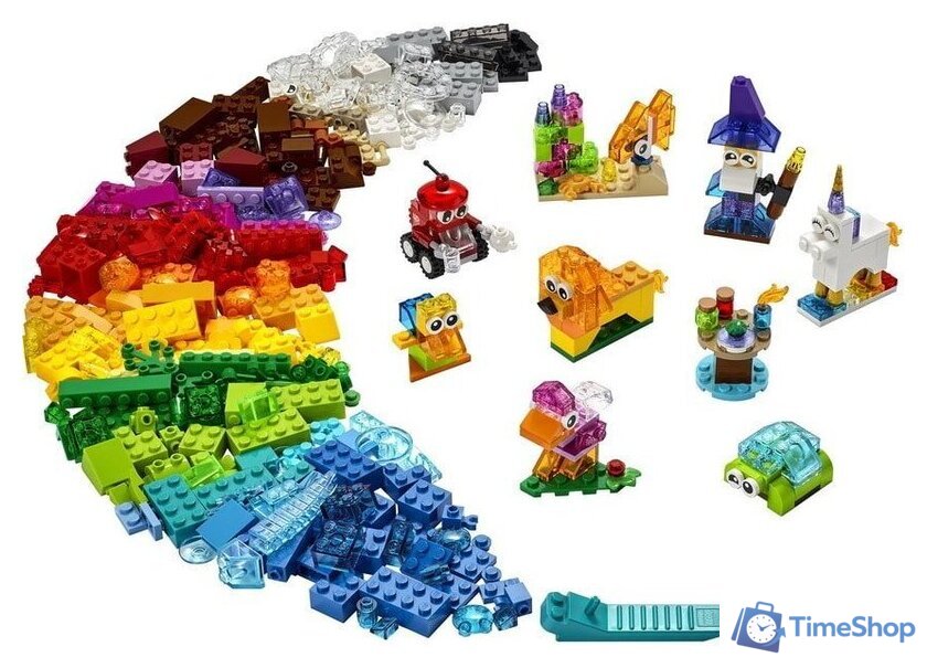 Набор деталей LEGO Classic 11013 Прозрачные кубики - Изображение №3 — Интернет-магазин Time-Shop