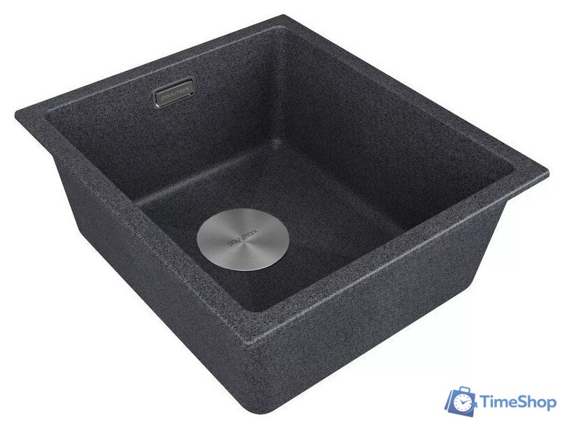 Кухонная мойка Paulmark IT-Granit Lumi 41 Uni LU41-DG (темно-серый/графит) - Изображение №2 — Интернет-магазин Time-Shop