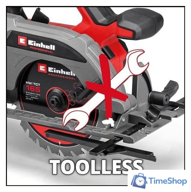 Дисковая (циркулярная) пила Einhell TP-CS 18/165 Li BL-Solo 4331225 (без АКБ) - Изображение №6 — Интернет-магазин Time-Shop