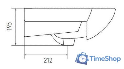Умывальник Акватон Смайл 80 81x45 [1WH207783] - Изображение №3 — Интернет-магазин Time-Shop