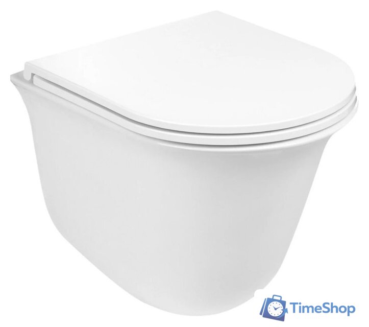 Унитаз подвесной WeltWasser Amberg 506 + Telbach 004 GL-WT + Amberg RD-WT - Изображение №4 — Интернет-магазин Time-Shop