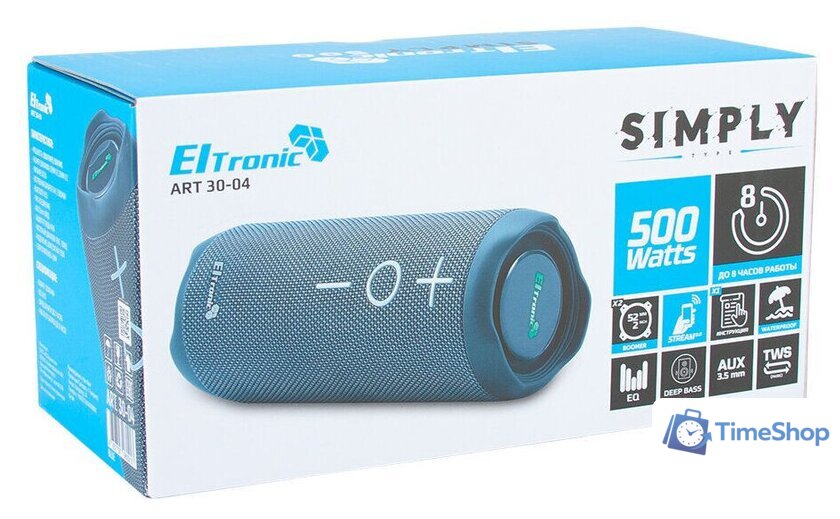Беспроводная колонка Eltronic 30-04 Simply (темно-синий) - Изображение №2 — Интернет-магазин Time-Shop