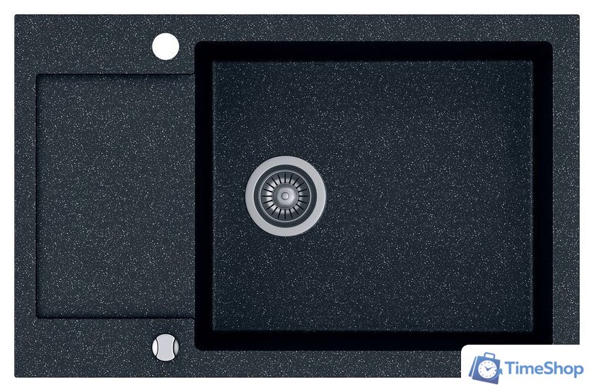 Кухонная мойка Kernau KGS H 6078 1B1D Black Metallic - Изображение №1 — Интернет-магазин Time-Shop