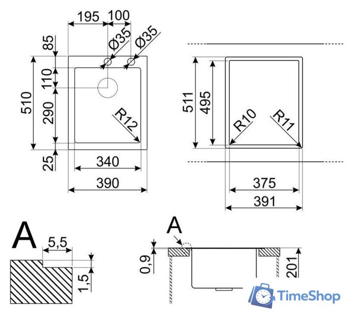 Кухонная мойка Smeg VR12S34RS - Изображение №7 — Интернет-магазин Time-Shop