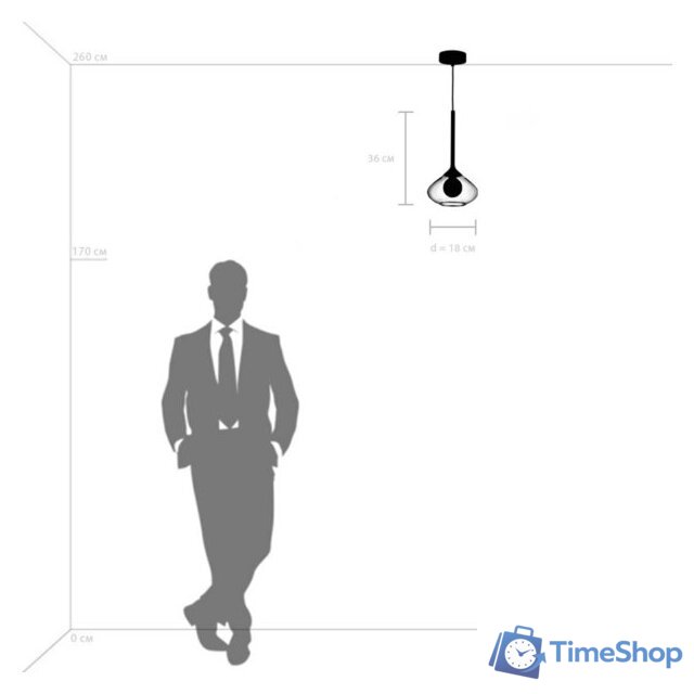 Подвесная люстра Lightstar Vetro 801203 - Изображение №5 — Интернет-магазин Time-Shop