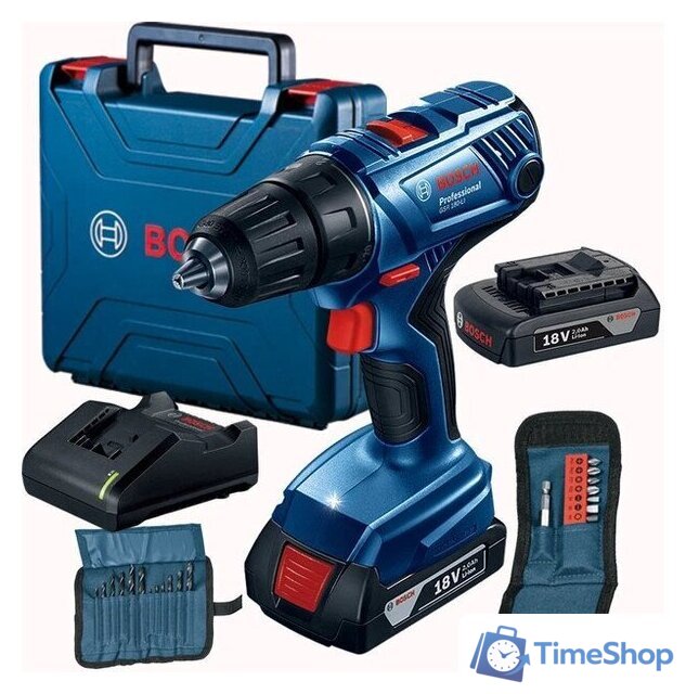 Дрель-шуруповерт Bosch GSR 180-LI Professional 06019F810A (с 2-мя АКБ, кейс) - Изображение №1 — Интернет-магазин Time-Shop