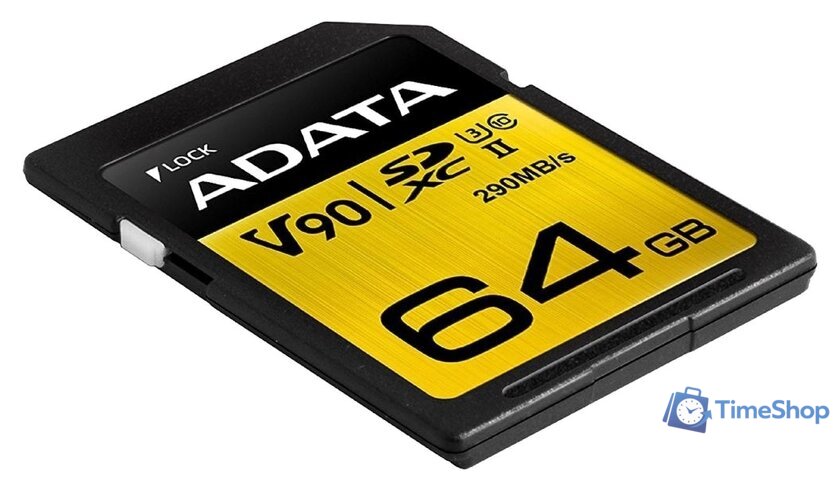 Карта памяти ADATA Premier ONE ASDX64GUII3CL10-C SDXC 64GB - Изображение №2 — Интернет-магазин Time-Shop