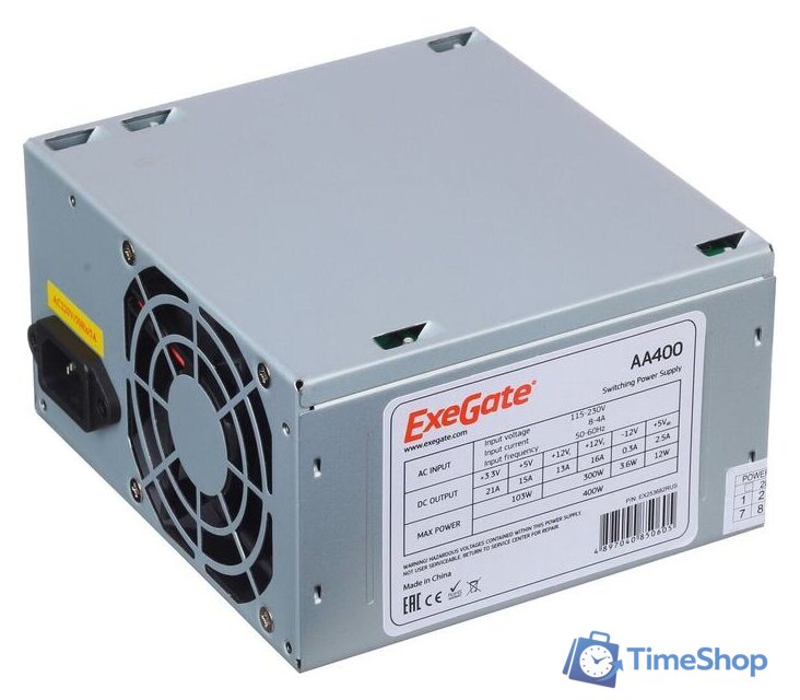 Блок питания ExeGate AA400 EX253682RUS-S - Изображение №1 — Интернет-магазин Time-Shop