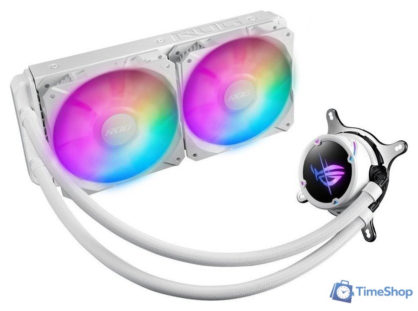 Система жидкостного охлаждения для процессора ASUS ROG Strix LC II 240 ARGB White Edition - Изображение №1 — Интернет-магазин Time-Shop