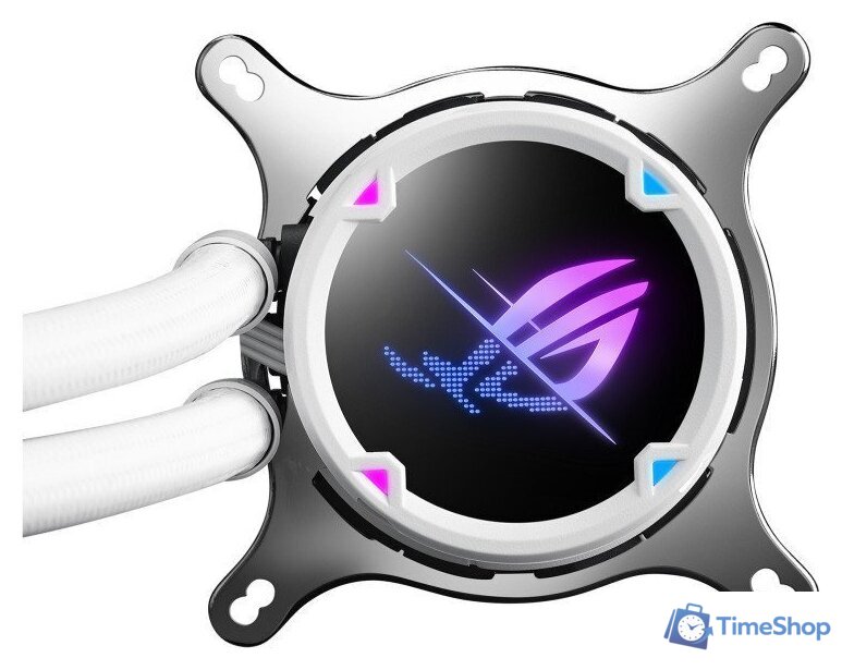 Система жидкостного охлаждения для процессора ASUS ROG Strix LC II 240 ARGB White Edition - Изображение №4 — Интернет-магазин Time-Shop