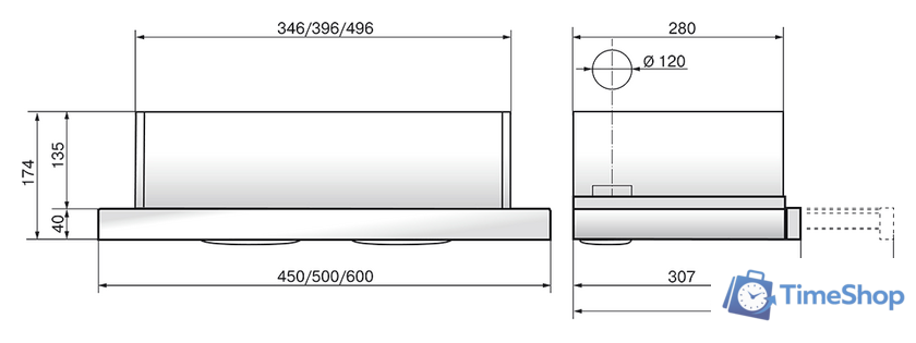 Кухонная вытяжка Elikor Интегра Glass 50Н-400-В2Д (нержавеющая сталь/белое стекло) (940978) - Изображение №2 — Интернет-магазин Time-Shop
