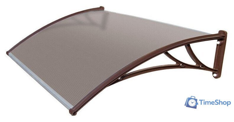 Козырек Krovent Faracs КК-ПБ 1500мм (бронзовый/коричневый) - Изображение №1 — Интернет-магазин Time-Shop