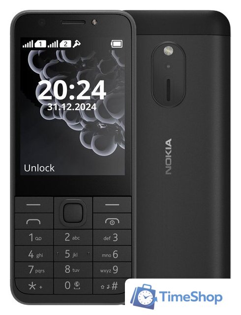 Кнопочный телефон Nokia 230 (2024) Dual SIM TA-1609 (черный) - Изображение №1 — Интернет-магазин Time-Shop