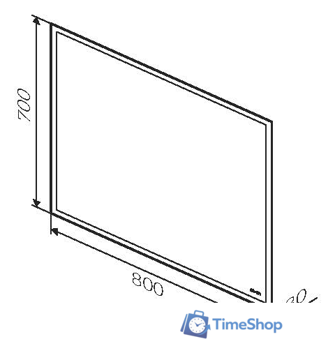  AM.PM Зеркало Gem 80 M91AMOX0801WG - Изображение №7 — Интернет-магазин Time-Shop