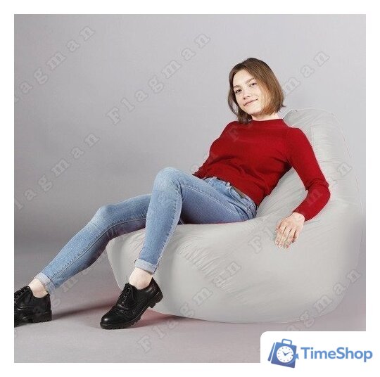Кресло-мешок Flagman Груша Макси Г2.1-00 (белый) - Изображение №12 — Интернет-магазин Time-Shop