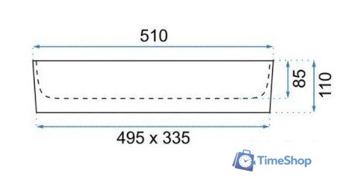 Умывальник Rea Avia U0840 - Изображение №2 — Интернет-магазин Time-Shop