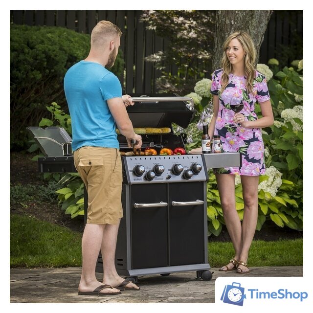 Газовый гриль для дачи Broil King Baron 490 - Изображение №7 — Интернет-магазин Time-Shop