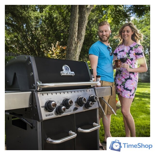 Газовый гриль для дачи Broil King Baron 490 - Изображение №6 — Интернет-магазин Time-Shop