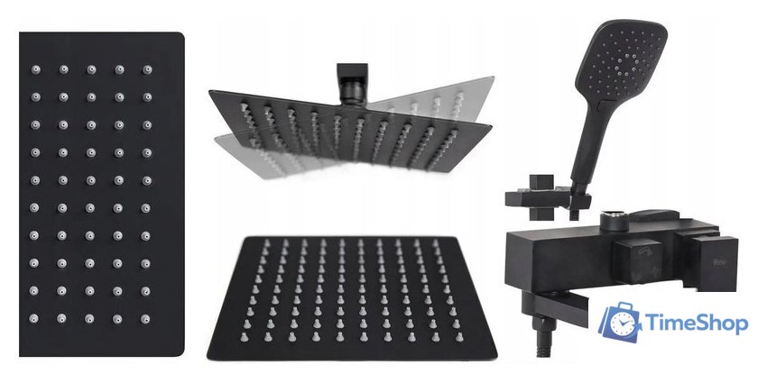 Душевая система  Rea Fort REA-P9861 (черный) - Изображение №3 — Интернет-магазин Time-Shop