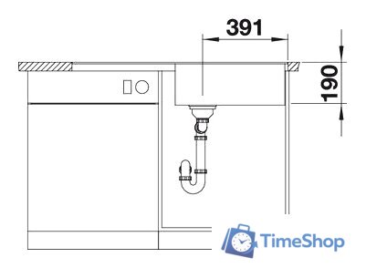 Кухонная мойка Blanco Metra XL 6 S-F 525933 (черный) - Изображение №4 — Интернет-магазин Time-Shop