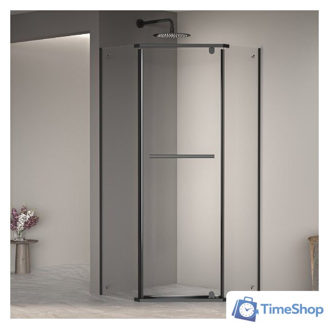 Душевой уголок RGW PA-82B 41088288-14 80x80 (черный/прозрачное стекло) - Изображение №1 — Интернет-магазин Time-Shop