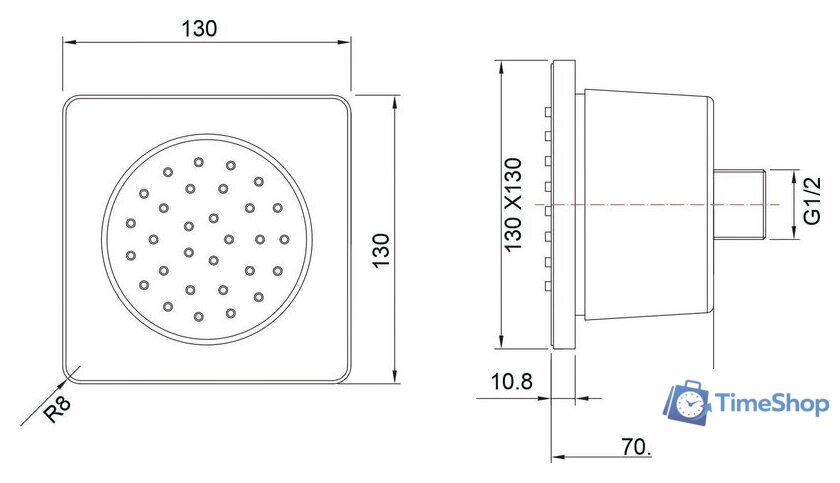 Боковая форсунка Aquatek AQ2099MB - Изображение №5 — Интернет-магазин Time-Shop