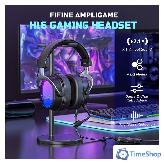 Наушники FIFINE H16 (черный) - Изображение №7 — Интернет-магазин Time-Shop