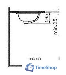Умывальник Vitra S20 5474B003-0618 - Изображение №4 — Интернет-магазин Time-Shop
