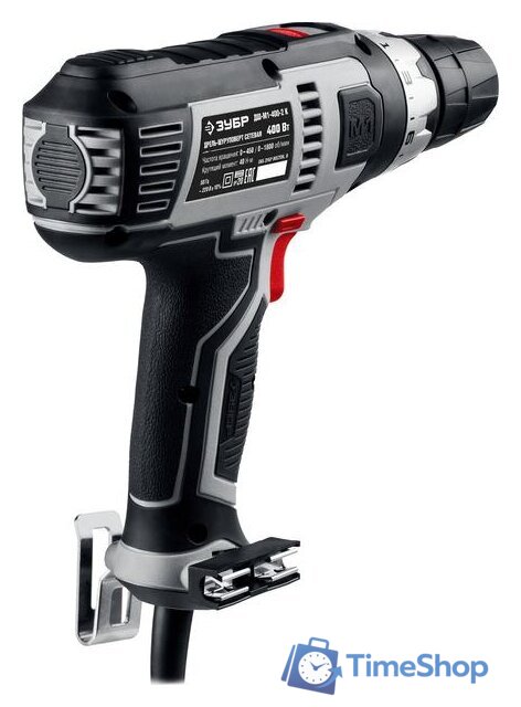 Дрель-шуруповерт Зубр ДШ-М1-400-2 К - Изображение №3 — Интернет-магазин Time-Shop