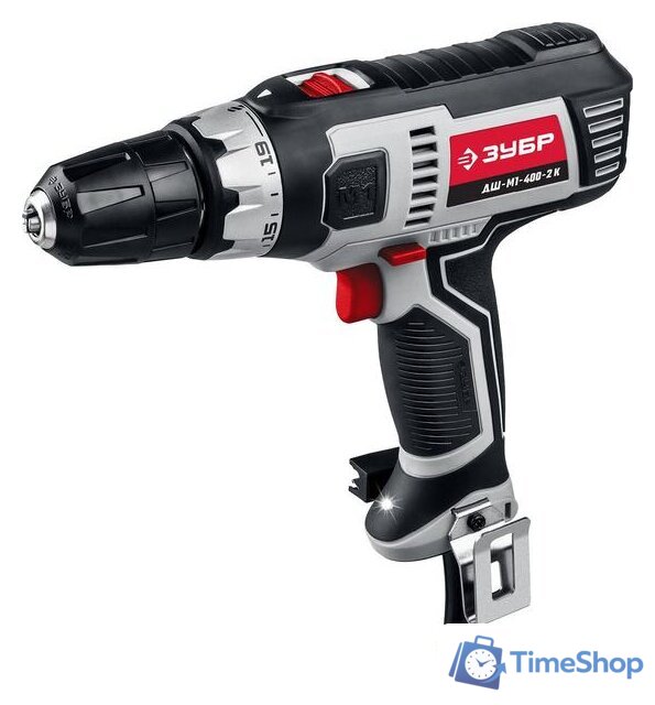 Дрель-шуруповерт Зубр ДШ-М1-400-2 К - Изображение №2 — Интернет-магазин Time-Shop