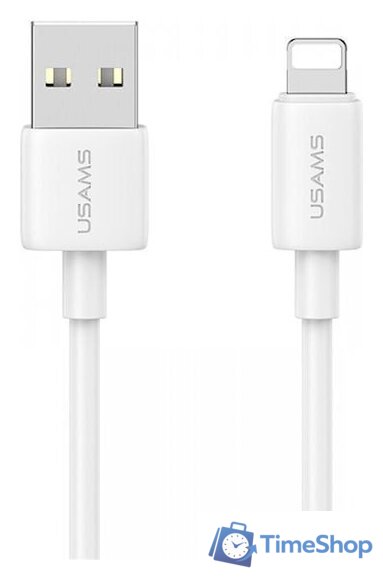 Кабель Usams US-SJ709 USB Type-A - Lightning (1 м, белый) - Изображение №1 — Интернет-магазин Time-Shop