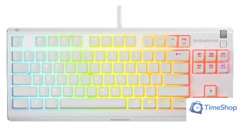 Клавиатура SteelSeries Apex 3 TKL (белый, нет кириллицы) - Изображение №1 — Интернет-магазин Time-Shop