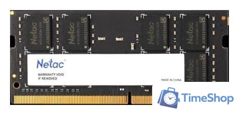 Оперативная память Netac Basic 16GB DDR4 SODIMM PC4-21300 NTBSD4N26SP-16 - Изображение №1 — Интернет-магазин Time-Shop