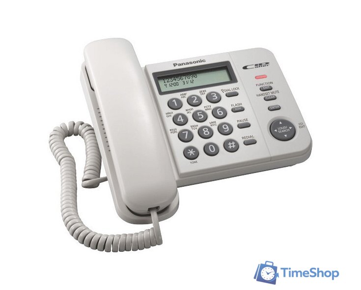 Проводной телефон Panasonic KX-TS2356RUB (черный) - Изображение №4 — Интернет-магазин Time-Shop