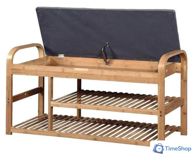 Банкетка Halmar ST-13 100/33/50 (натуральный/серый) - Изображение №2 — Интернет-магазин Time-Shop