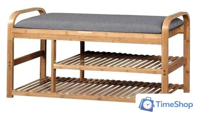 Банкетка Halmar ST-13 100/33/50 (натуральный/серый) - Изображение №1 — Интернет-магазин Time-Shop