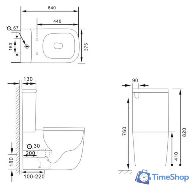 Унитаз напольный Lauter Rimless 21D2203 - Изображение №26 — Интернет-магазин Time-Shop