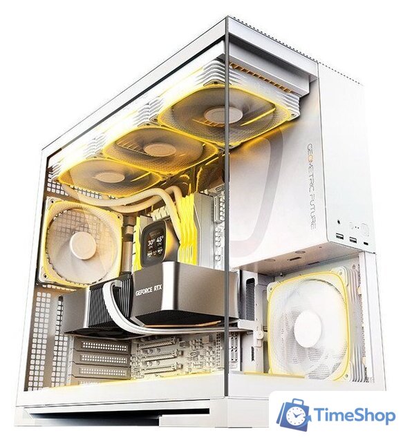 Корпус Geometric Future Model 5 5FAN (белый) - Изображение №1 — Интернет-магазин Time-Shop