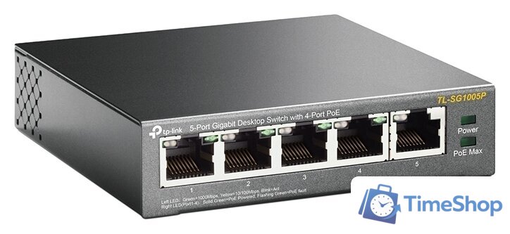 Неуправляемый коммутатор TP-Link TL-SG1005P V5 - Изображение №2 — Интернет-магазин Time-Shop