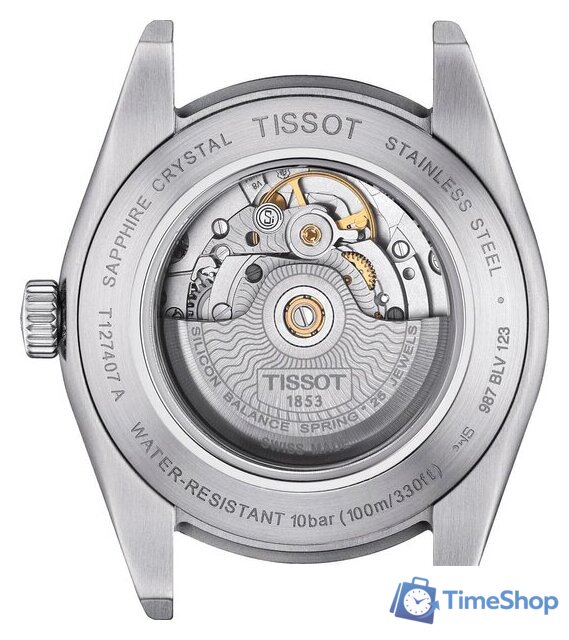 Наручные часы Tissot Gentleman Powermatic 80 Silicium T127.407.11.041.00 - Изображение №3 — Интернет-магазин Time-Shop