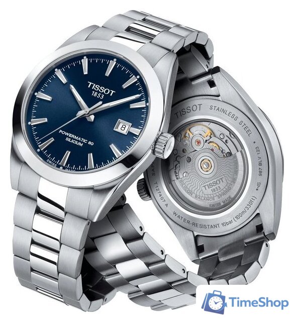 Наручные часы Tissot Gentleman Powermatic 80 Silicium T127.407.11.041.00 - Изображение №2 — Интернет-магазин Time-Shop