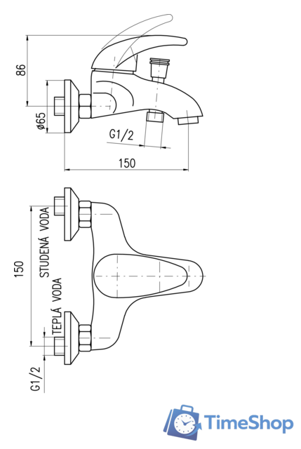 Смеситель Slezak RAV Dunaj D454.5 - Изображение №3 — Интернет-магазин Time-Shop