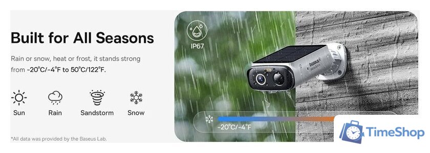 IP-камера Baseus Security S1 Lite Outdoor Camera 2K - Изображение №6 — Интернет-магазин Time-Shop